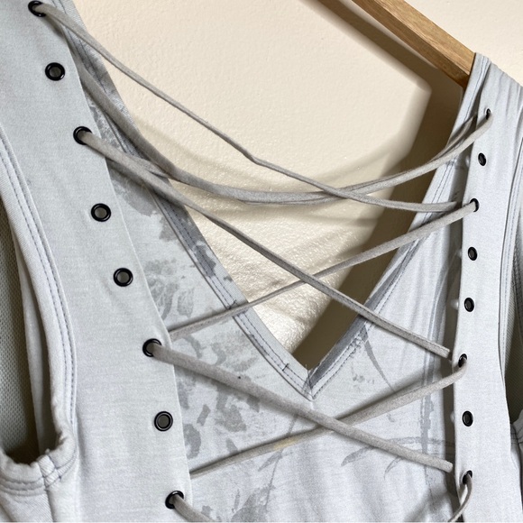 Salvage Y2K  Sexy Lace Up Print Statement Dress - Picture 14 of 14